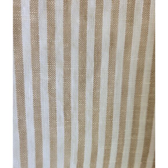 Banana Republic Clara Linen Shirt  XL Stripe Relaxed Fit Resort Collar S/S - Picture 5 of 8